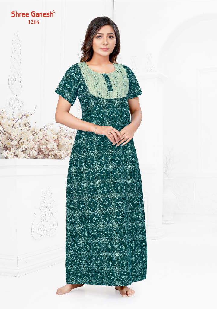 Kavya Vol 2 By Shree Ganesh Printed Cotton Nighty Wholesale Shop In Surat
